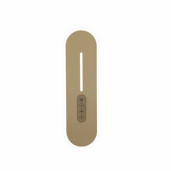 Applique LED tactile Sannix dorée 30 cm, applique courte dorée avec tactile 2